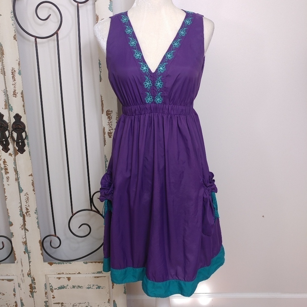Maria Valentina purple sleeveless dress small